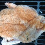duck on bbq grill