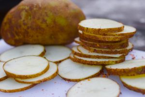 grilled potato chips